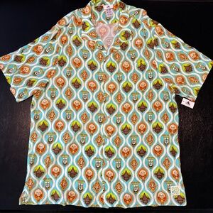 Walt Disney World 50th Anniversary Polynesian Resort Tiki Adult Camp Shirt